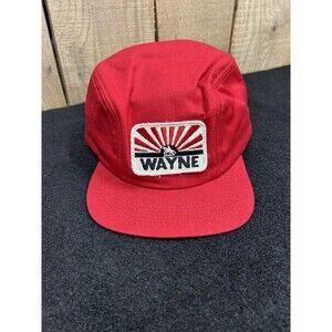 Vintage Wayne Feeds Farmer Ear Flap Trapper Patch Hat/Cap Lined Flannel